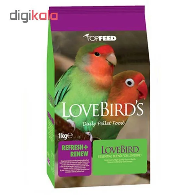 غذای خشک طوطی برزیلی تاپ فید مدل TopFeed LoveBirds وزن 1 کیلوگرم-2.webp